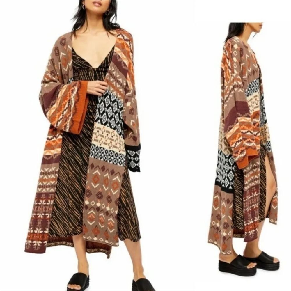 Free People Landmarks Aztec Cardigan